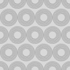 Aufkleber - Rough rings that go one into the other. Seamless pattern with rings, slightly curved and casual.