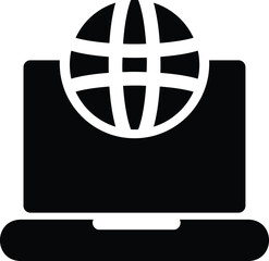 icon laptop and website