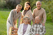 © Blue Jean Images - Cheerful senior adult relaxing in the park