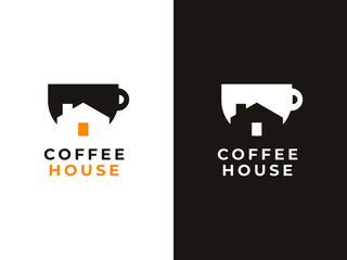Wall Mural - coffee house logo design concept.