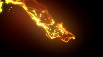 Wall Mural - abstract energy fluid particles fx graphic intro background/ 4k animation of an abstract wallpaper o