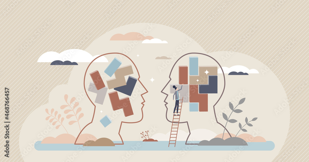 Rationality, logical thinking and critical judgment mind tiny person ...