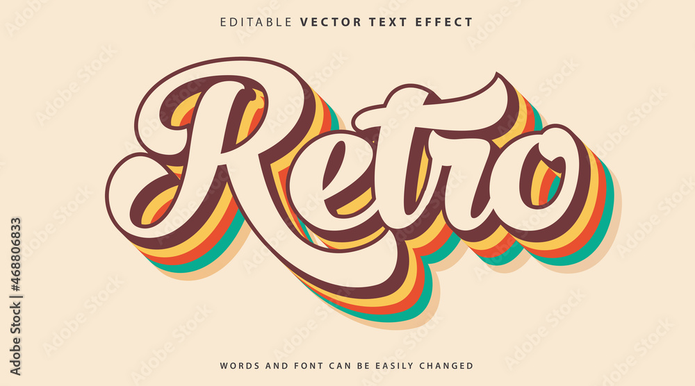 Fully Editable Text Effect Style Stock Vector | Adobe Stock