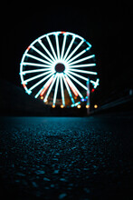Colorful Fun Park Wheel In Athens, Greece