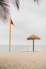 Family vacation resort on a beautiful beach.