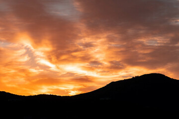 Canvas Print - Vibrant sunset