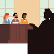 trial jury and judge