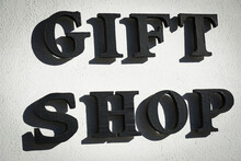 Urban Gift Shop Sign On Building