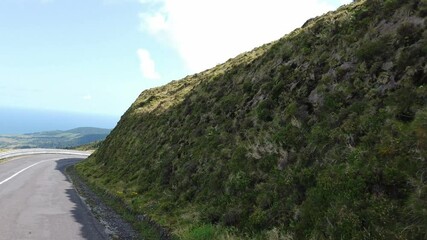 Wall Mural - road trip on azores island sao miguel