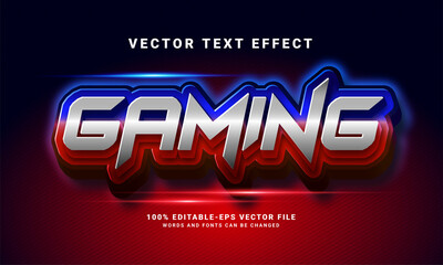 Wall Mural - Gaming 3D text effect. Editable text style effect, suitable for gaming needs .
