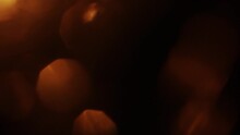 Bokeh Lights On Black Background 4k Footage, Orange Bokeh Lights Footage