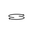 rotation arrow element for stirring sign symbol icon vector design