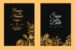 Luxury wedding invitation card design for guest to visit weeding fest