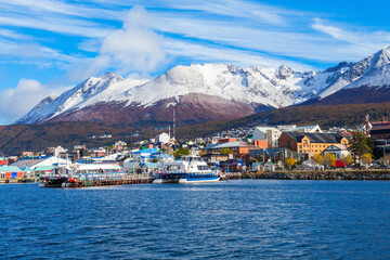 Sticker - Ushuaia aerial view, Argentina