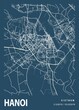 Hanoi - Vietnam Blueprint City Map