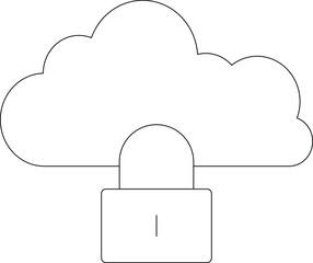 Poster - cloud computing icon protection and security