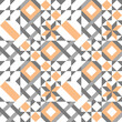 Decorative pattern for the background, tile,textiles, socks. It is assembled from modular parts. Vector. Seamless.