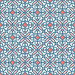 Moroccan decorative pattern for the background, tile,textiles, socks. It is assembled from modular parts. Vector. Seamless.