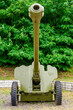 old soviet khaki cannon outside

