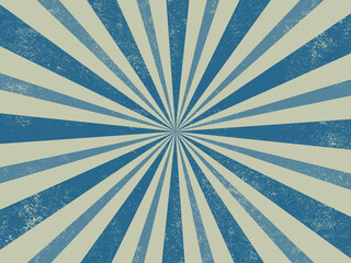 vintage blue ray retro burst background.