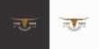 texas ranch, longhorn logo design vintage