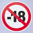 No under 18 Sign