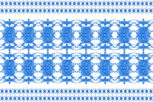 Seamless Geometric Ethnic Fabric Pattern, Blue Floral Pattern, Thai Fabric Pattern, Carpet, Wallpaper, Curtain, Cushion, Clothing, Wrap, Batik, White Background