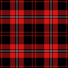 red black white christmas tartan seamless vector pattern