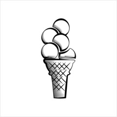 Wall Mural - Ice Cream Cone Icon Y_2111001