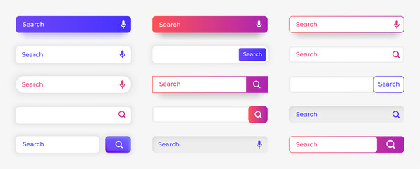 web search. website finding field box with cursor and interface button. blank frame graphic ui. magn