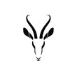 Impala Symbol Logo. Tattoo Design. Stencil Vector Illustration