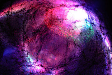 Poster - Beautiful abstract web light pastel magic. Background pattern for design. Macro photography view.