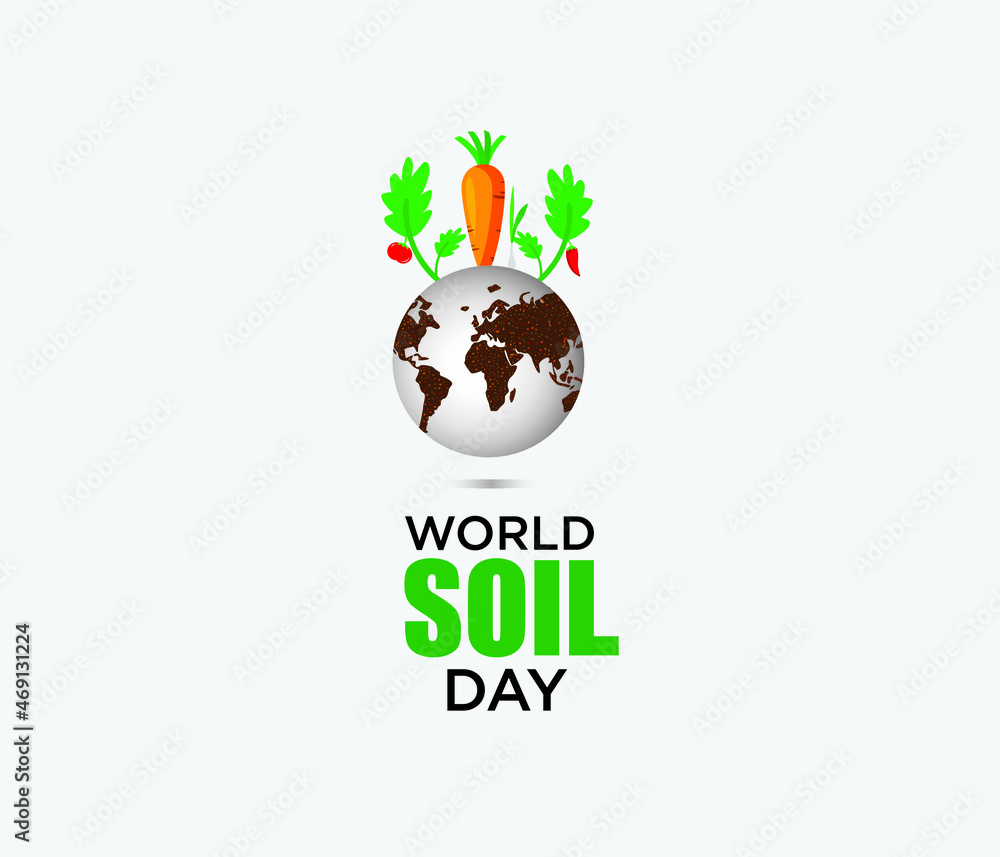 World Soil Day concept. Template for background, banner, card, poster ...