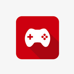 Gamepad icon. PC gaming controller sign for web and mobile UI design, logo template.