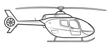 Vector Stock Illustration Of Modern Helicopter