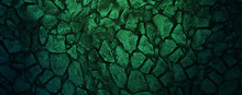 Luxury Italian Green Stone Pattern Background. Green Stone Texture Background With Beautiful Soft Mineral Veins. Emerald Color