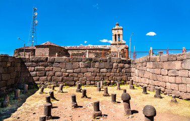 Canvas Print - Inca Uyo Fertility Temple in Chucuito, Puno region of Peru