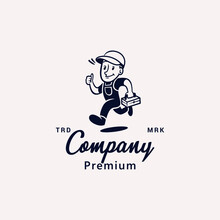 Repair Service Thumbs Up Classic Logo Vector Icon Illustration