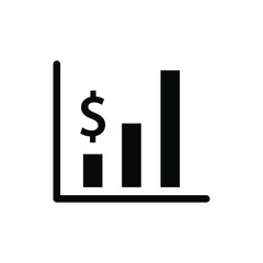 Wall Mural - Business profit chart icon