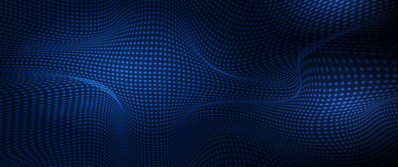 Wall Mural - vector abstract digital technology with dot particle, dynamic pattern. modern graphic design for wal