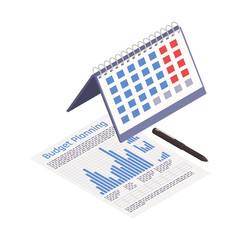 Sticker - Budget Planning Calendar Composition