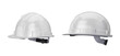 © salamahin - Hard hat white set from different sides on a white background, 3d render