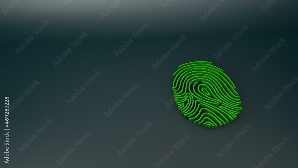 Fingerprint icon. Identification. Fingerprint scanning provides access ...