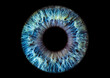 Leinwandbild Motiv abstract blue eye