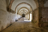 Fototapeta Desenie - Monastery of Santa Clara-a-Nova, Corridor surrounding inner courtyard, Coimbra, Beira, Portugal
