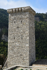 Wall Mural - Tower in Khoy village. Chechnya, Russia, Caucasus