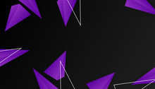 Modern Abstract Purple Black Triangle Background. Vector Abstract Graphic Design Banner Pattern Background Template.