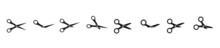 Vector Illustration Of Scissors Set