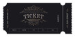© Olga - Ticket template in vintage style. For excursion routes, retro parties and clubs and other projects. Just add your own text. Vector. can be used for printing.