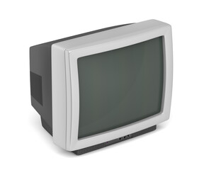 Canvas Print - Retro TV on white background